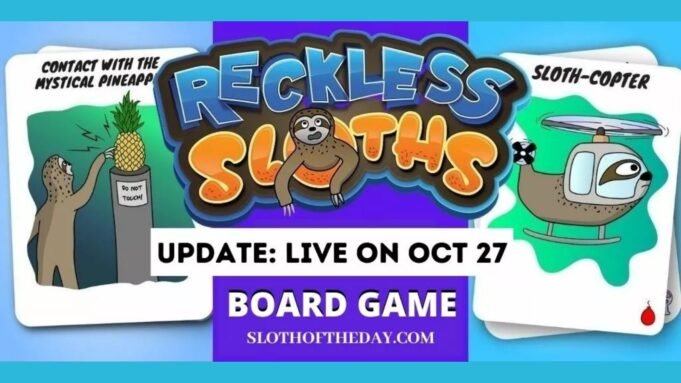 New Reckless Sloths Board Game
