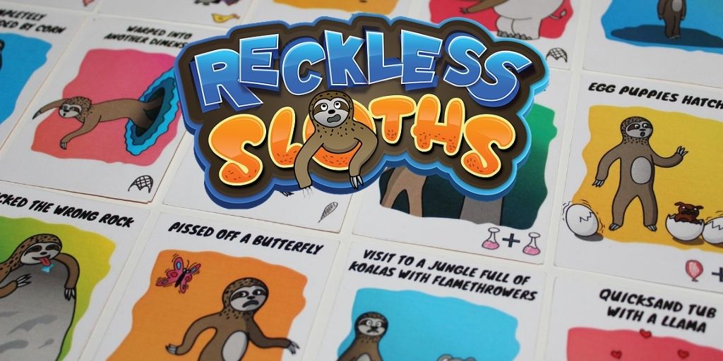 Reckless Sloths New Board Game Cards Sloth