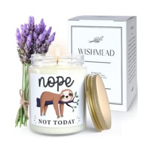 Sloth Nope Not Today Lavender Candle Sloth Gifts for Women