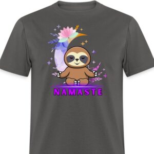 Charcoal Sloth of the Day Presents The Mystic Sloth Namaste Shirt