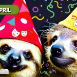 April 2024 Sloth Lovers Wall Calendar