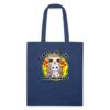 Blue Cats and Sloths Make Me Happy Recycled Tote Bag