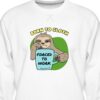 White Born To Sloth Forced to Work Men Premium Sweatshirt