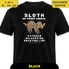 Black Sloth My Spirit Animal Unisex Classic T-Shirt White Font