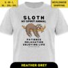 Heather Grey Sloth My Spirit Animal Unisex Classic T-Shirt Dark Font