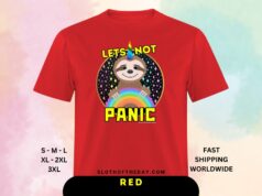 Lets Not Panic Sloth Unisex Classic T-Shirt