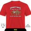 Red Sometimes It Takes Me All Day to Get Nothing Done Unisex Shirt