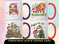 Christmas Coffee Cups For Sloth Lovers
