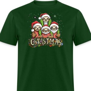 Forest Green Sloth Wise Man Christmas Shirt