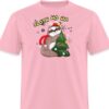 Pink Sloth Ho Ho Christmas T-shirt
