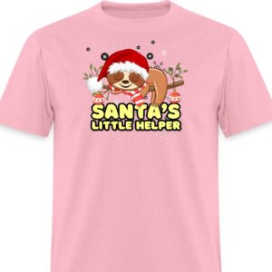 Pink Sloth Santas Little Helper